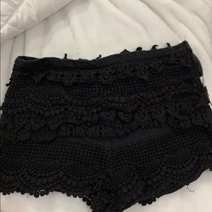 Urban outfitters crochet black shorts. Size 2